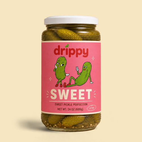 DOLLY sweet pickles with honey in a 680 g drippy jar